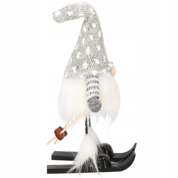 Karácsonyi figura, Manó sílécen, magassága 33cm - Image 10