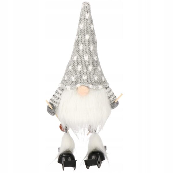 Karácsonyi figura, Manó sílécen, magassága 33cm - Image 11