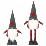 Karácsonyi figura, Manó, teleszkópos lábakkal, 52-67cm-ig kihúzható magassággal