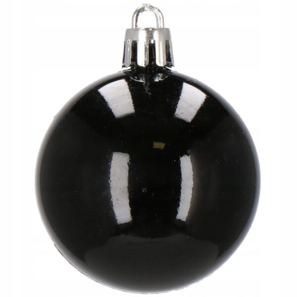 Set globuri si decoratiuni de Craciun, 77 piese, diverse dimensiuni, negru - Image 16