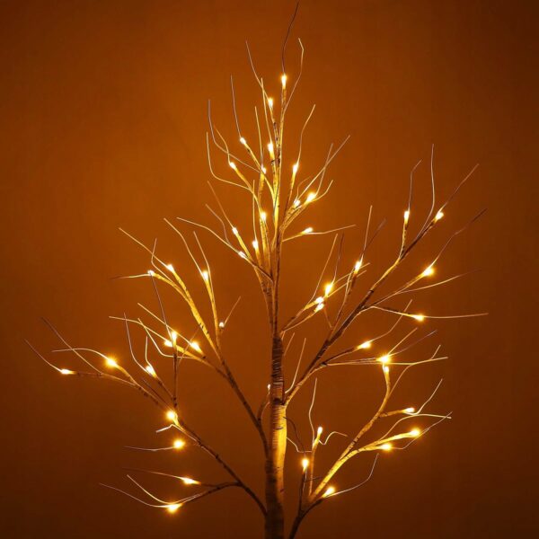 (DL) Pom decorativ luminat pentru Craciun, pentru interior/exterior, inaltime 210cm, 144 leduri cu lumina alb cald - Image 3