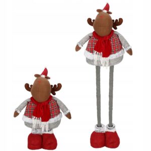 (DL) Karácsonyi figura, Rénszarvas, teleszkópos lábak, állítható magasság 55-95cm