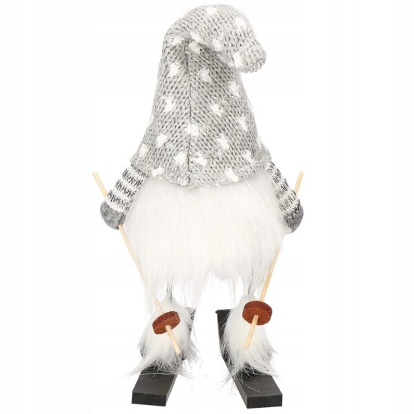 Karácsonyi figura, Manó sílécen, magassága 33cm - Image 4