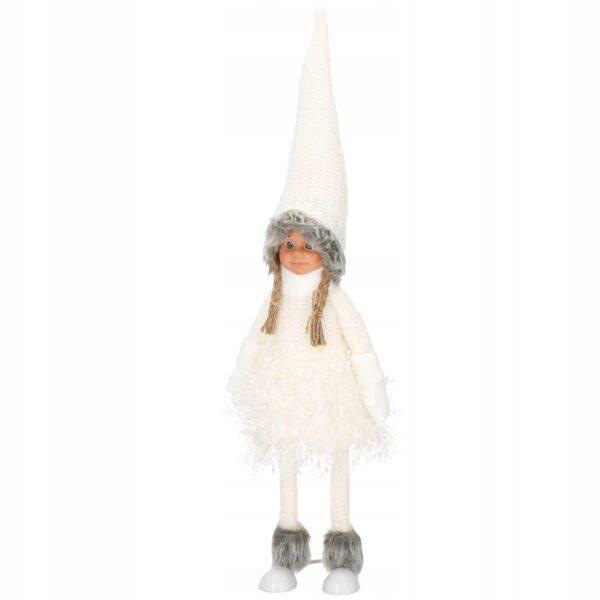 Figurina Craciun, Papusa cu impletituri, inaltime 56cm - Image 4