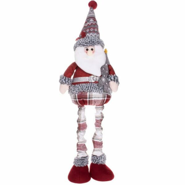 Karácsonyi figura, Mikulás, teleszkópos lábakkal, kihúzható magassággal 57-80cm - Image 4