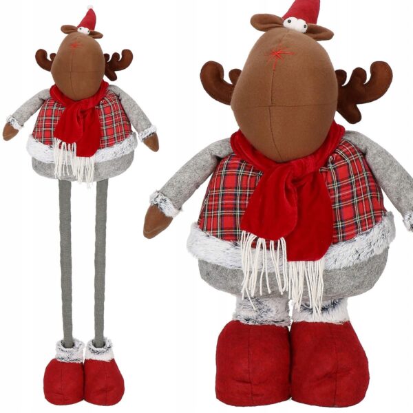 (DL) Karácsonyi figura, Rénszarvas, teleszkópos lábak, állítható magasság 55-95cm - Image 5