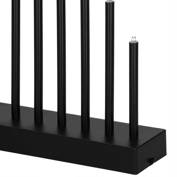 Dekoratív karácsonyi gyertya, 9 db LED izzó, fekete színű - Image 7
