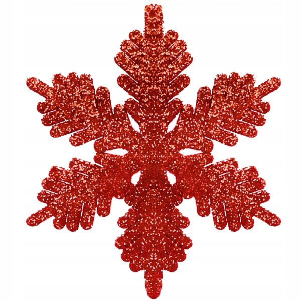 Set globuri si decoratiuni de Craciun, 153 piese, diverse dimensiuni, rosu - Image 6