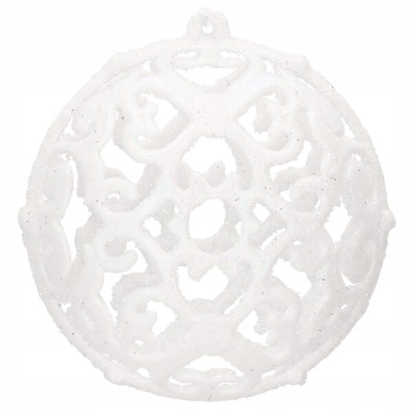 Set globuri si decoratiuni de Craciun, 101 piese, diverse dimensiuni, alb - Image 5