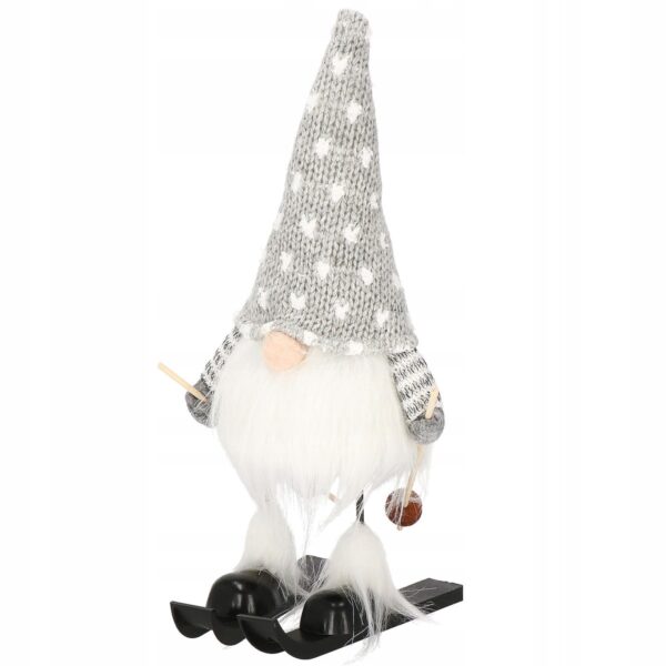 Karácsonyi figura, Manó sílécen, magassága 33cm - Image 5
