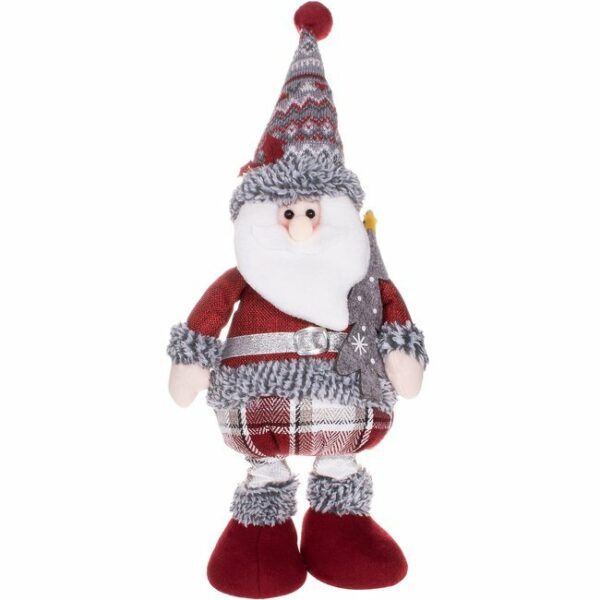 Karácsonyi figura, Mikulás, teleszkópos lábakkal, kihúzható magassággal 57-80cm - Image 6