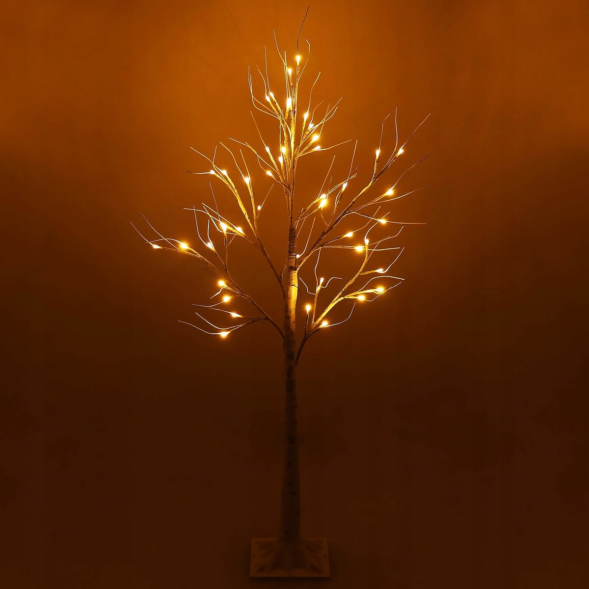 (DL) Pom decorativ luminat pentru Craciun, pentru interior/exterior, inaltime 120cm, 48 leduri cu lumina alb cald - Image 7