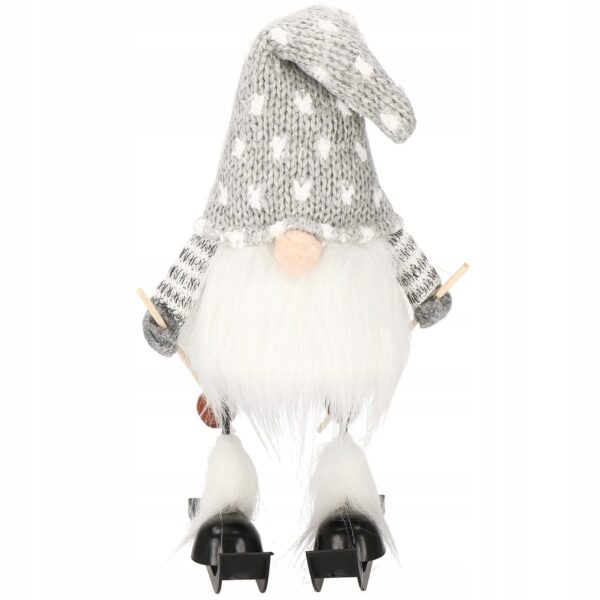Karácsonyi figura, Manó sílécen, magassága 33cm - Image 6