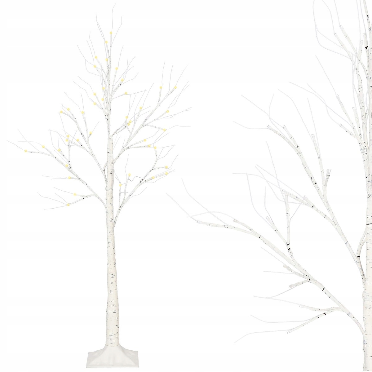 (DL) Pom decorativ luminat pentru Craciun, pentru interior/exterior, inaltime 120cm, 48 leduri cu lumina alb cald - Image 8