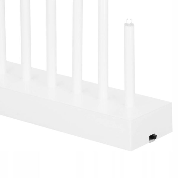 Dekoratív karácsonyi gyertya, 7 db LED izzó, ezüst színben - Image 13