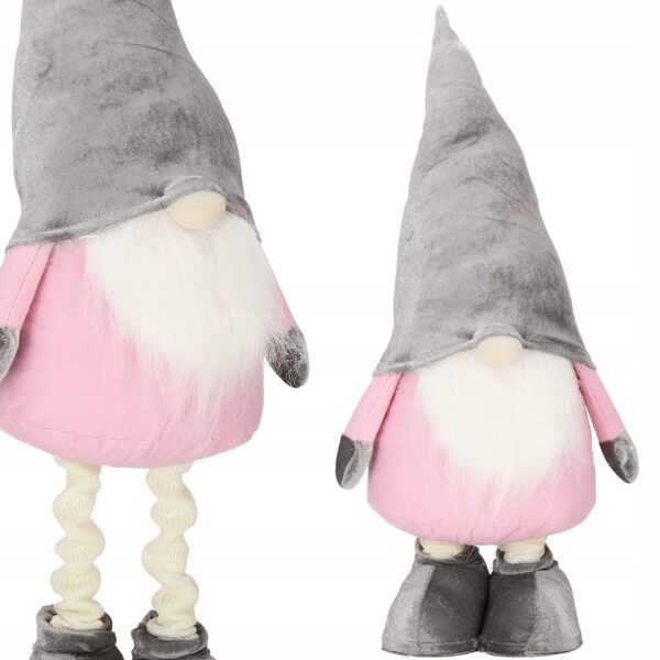 (DL) Figurina Craciun, Gnom, picioare telescopice, inaltime extensibila 60-86cm - Image 9