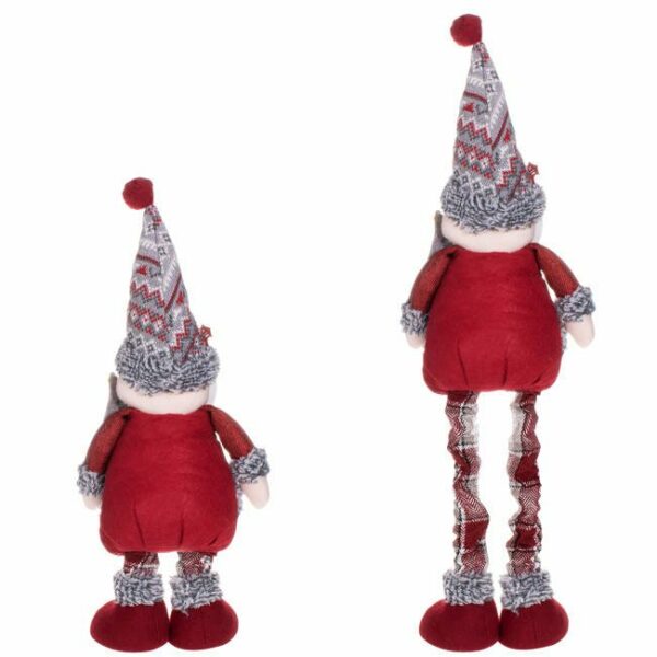 Karácsonyi figura, Mikulás, teleszkópos lábakkal, kihúzható magassággal 57-80cm - Image 8