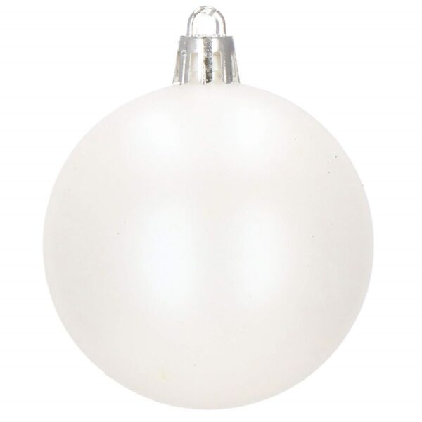 Set globuri si decoratiuni de Craciun, 86 piese, diverse dimensiuni, alb auriu - Image 10