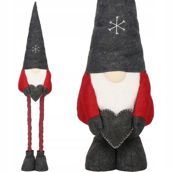 (DL) Karácsonyi figura, Manó, teleszkópos lábakkal, 80-125cm-ig kihúzható - Image 10