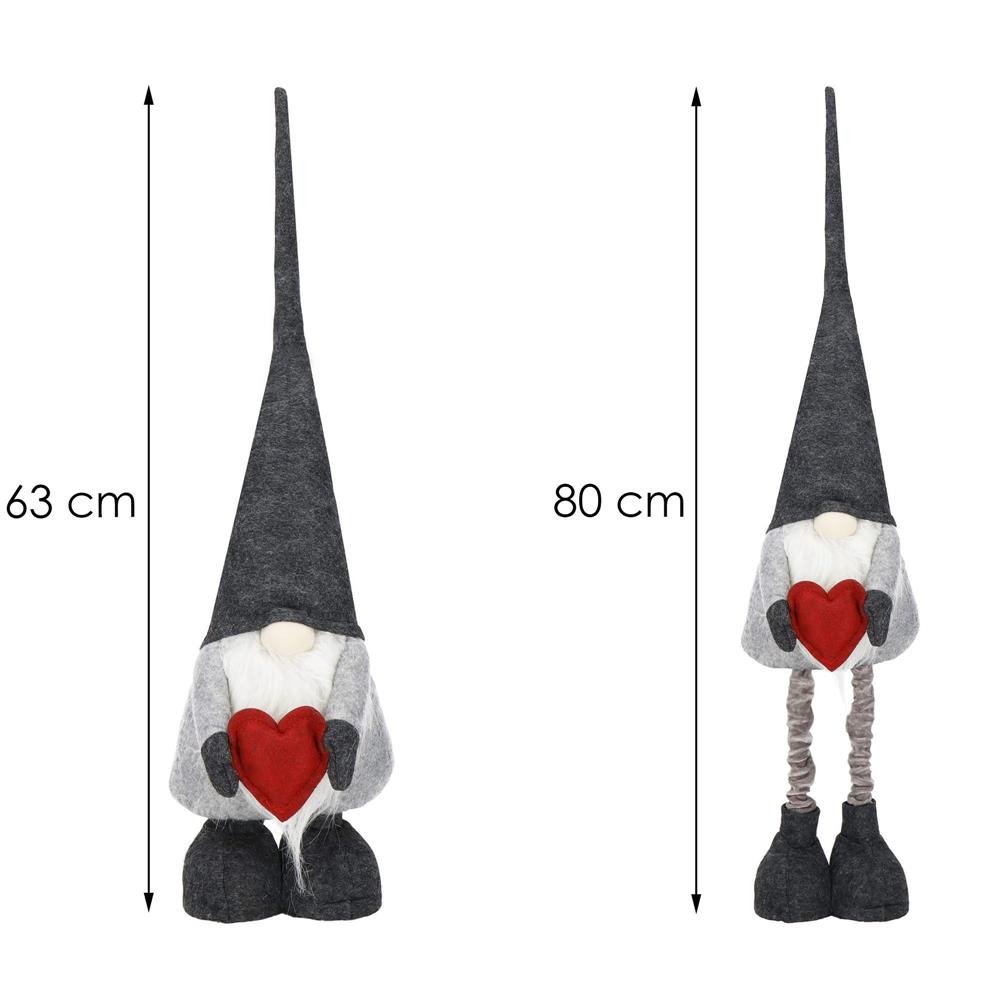 Karácsonyi figura, Manó, teleszkópos lábakkal, kihúzható magassággal 63-80 cm - Image 31
