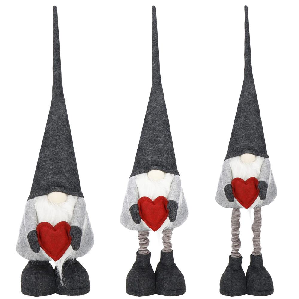 Karácsonyi figura, Manó, teleszkópos lábakkal, kihúzható magassággal 63-80 cm - Image 15
