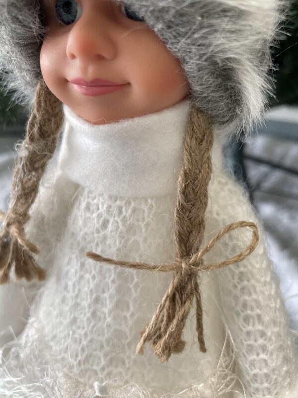 Figurina Craciun, Papusa cu impletituri, inaltime 56cm - Image 23
