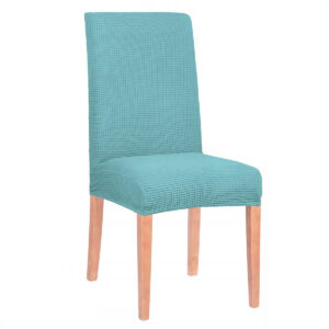 Univerzális székhuzat, univerzális méret, poliészter és spandex, 45 cm x 60 cm, világoskék