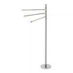 (DL) Stand vertical pentru prosoape Orama, 3 brate mobile, 91cm, argintiu cromat