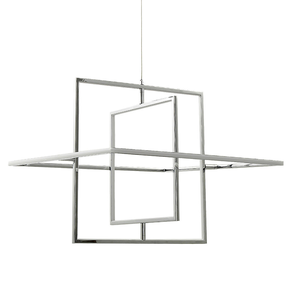(DL) Pendul Sersimo Kolman, LED, 1700lm, 30W, 156cm, argintiu cromat - Image 5