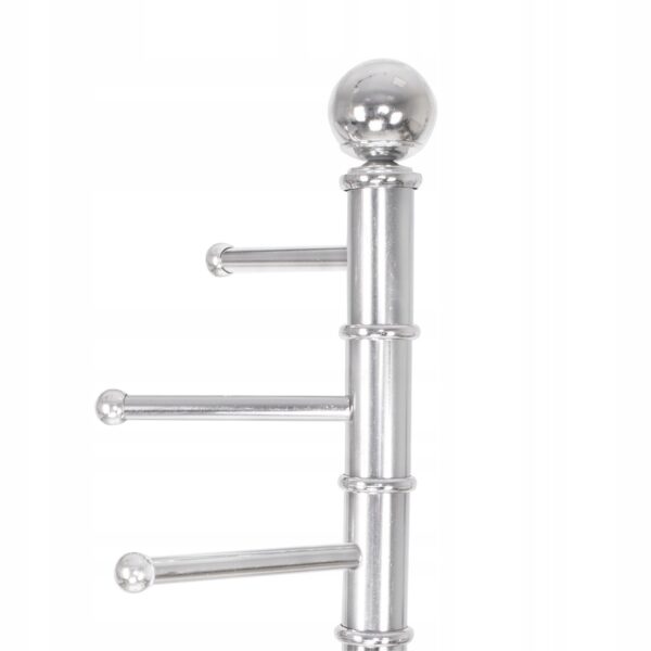Suport cuier Sersimo pentru prosoape sau haine cu 6 brate, inaltime 176cm, cromat - Image 8