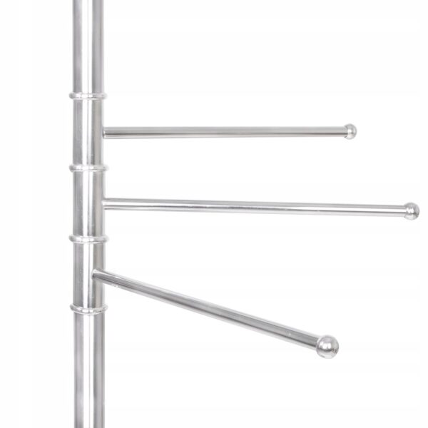 Suport cuier Sersimo pentru prosoape sau haine cu 6 brate, inaltime 176cm, cromat - Image 10