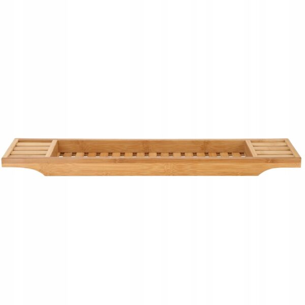 Raft cu tava pentru cada din bambus natural Sersimo 1022, fixa, 70x15cm - Image 6