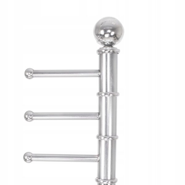 Suport cuier Sersimo pentru prosoape sau haine cu 6 brate, inaltime 176cm, cromat - Image 5
