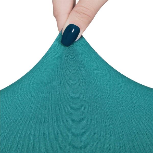 Univerzális székhuzat, egy méret mindenkinek, poliészter és spandex, 45 cm x 60 cm, sötétkék - Image 7