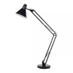Lampadar Sersimo Harkles, din metal, 1x42W, soclu E27, 168cm, negru