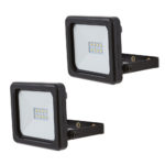 (DL) Set 2 proiectoare LED, 600lm, 8W, negre