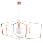 (DL) Pendul Sersimo Nevaki, soclu E27, 42W, 178cm, aramiu