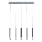 (DL) Pendul Sersimo Rozvak, LED, 2500lm, 27W, 143cm, argintiu