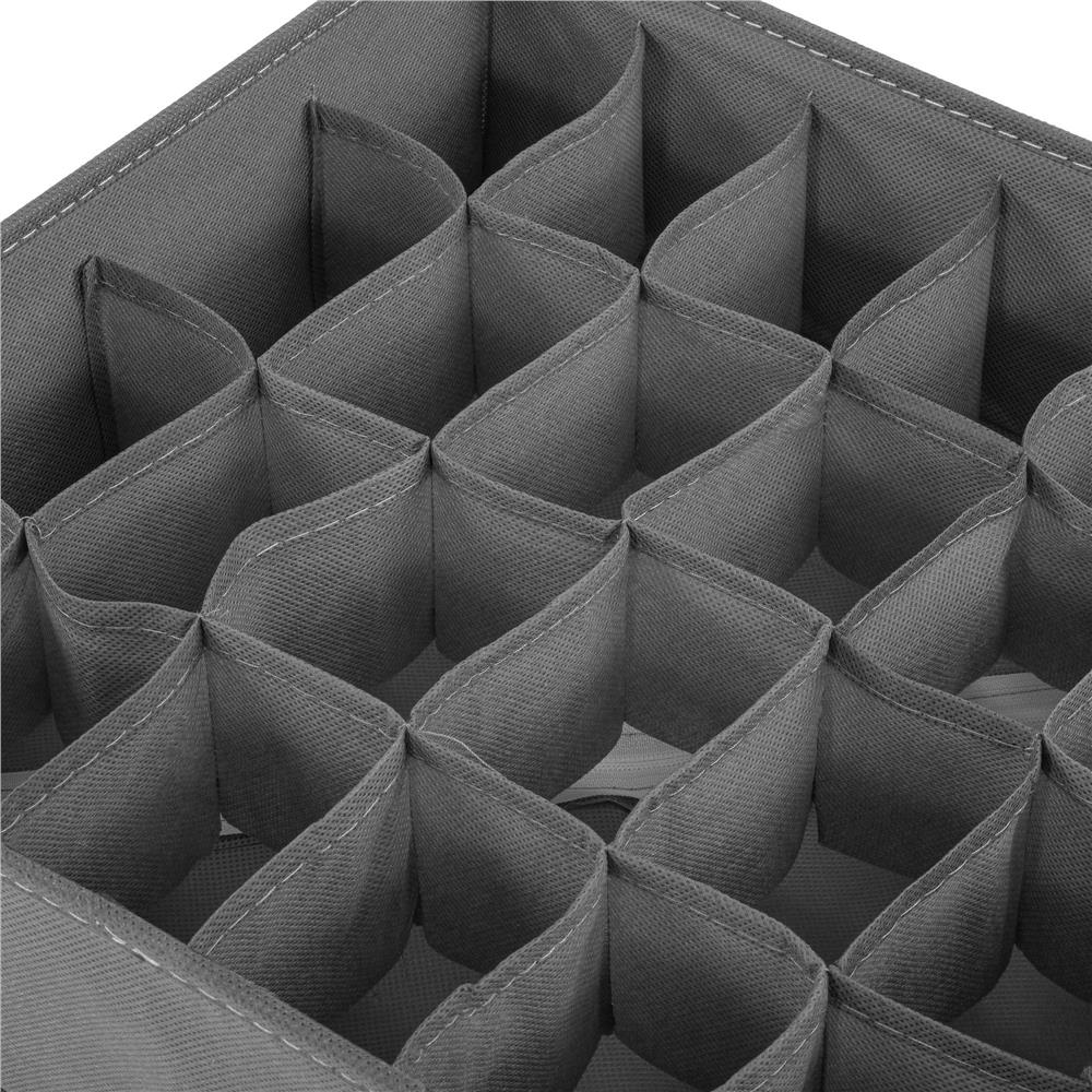 (DL) Organizator Sersimo sertar pentru sosete, 24 compartimente, gri - Image 2
