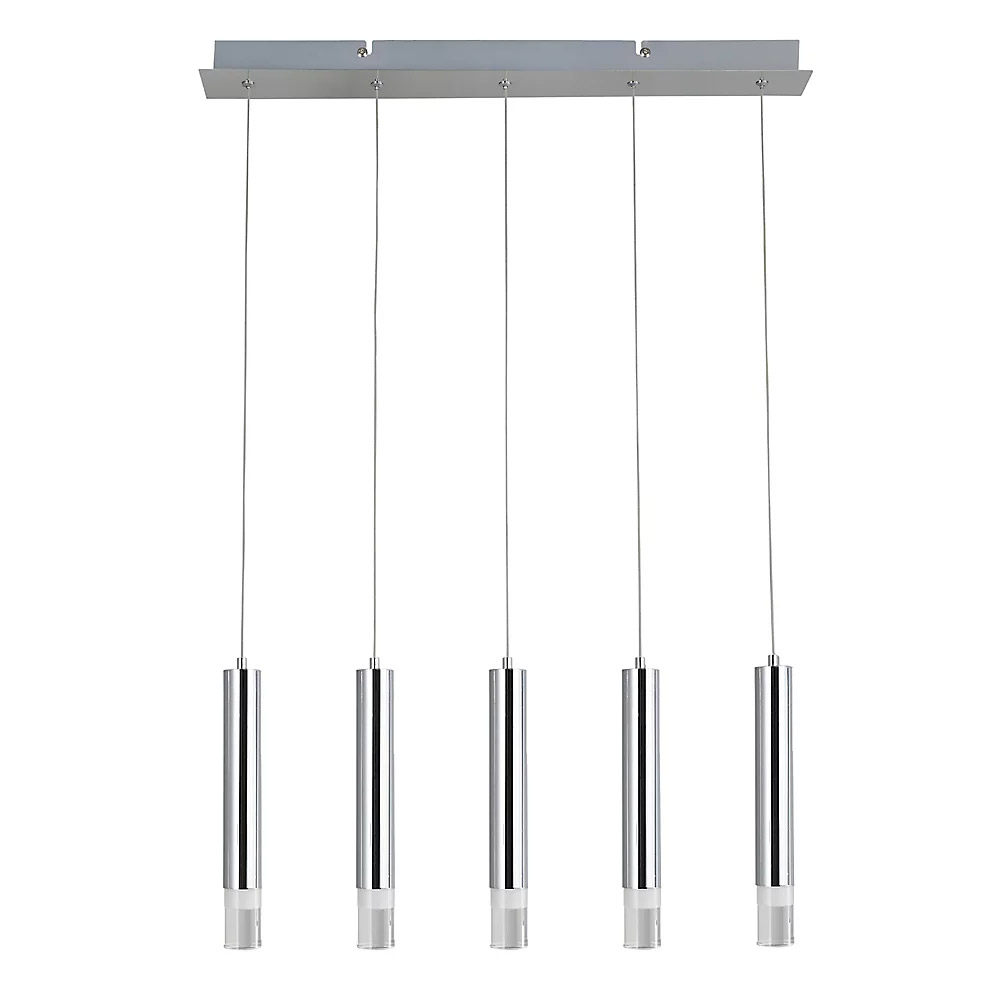 (DL) Pendul Sersimo Rozvak, LED, 2500lm, 27W, 143cm, argintiu