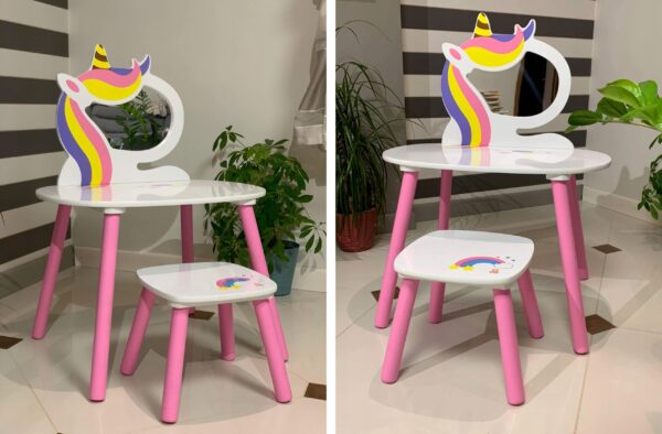 Lily WC készlet asztallal és székkel gyerekeknek, egyszarvú - Image 5