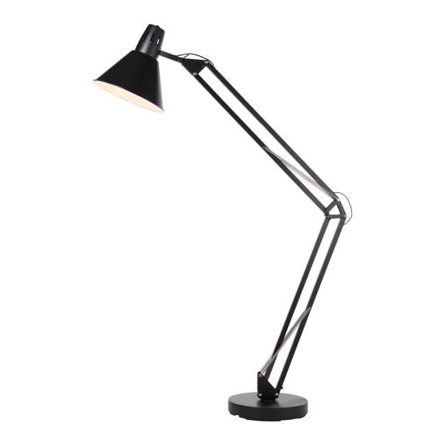 Lampadar Sersimo Harkles, din metal, 1x42W, soclu E27, 168cm, negru - Image 3