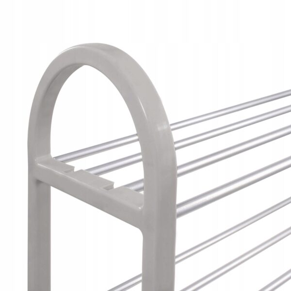 Pantofar PVC si metal, Sersimo cu 4 rafturi, 64x50cm, argintiu - Image 3
