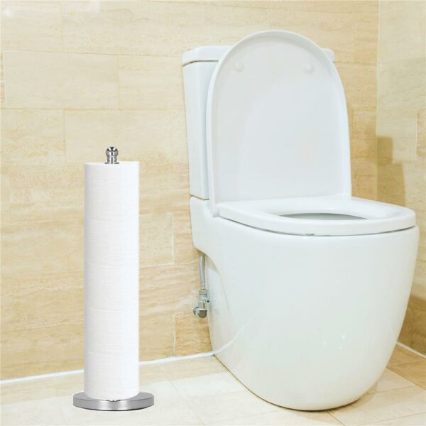 Rúd típusú WC-papír tartó, 51cm, ezüst króm - Image 4