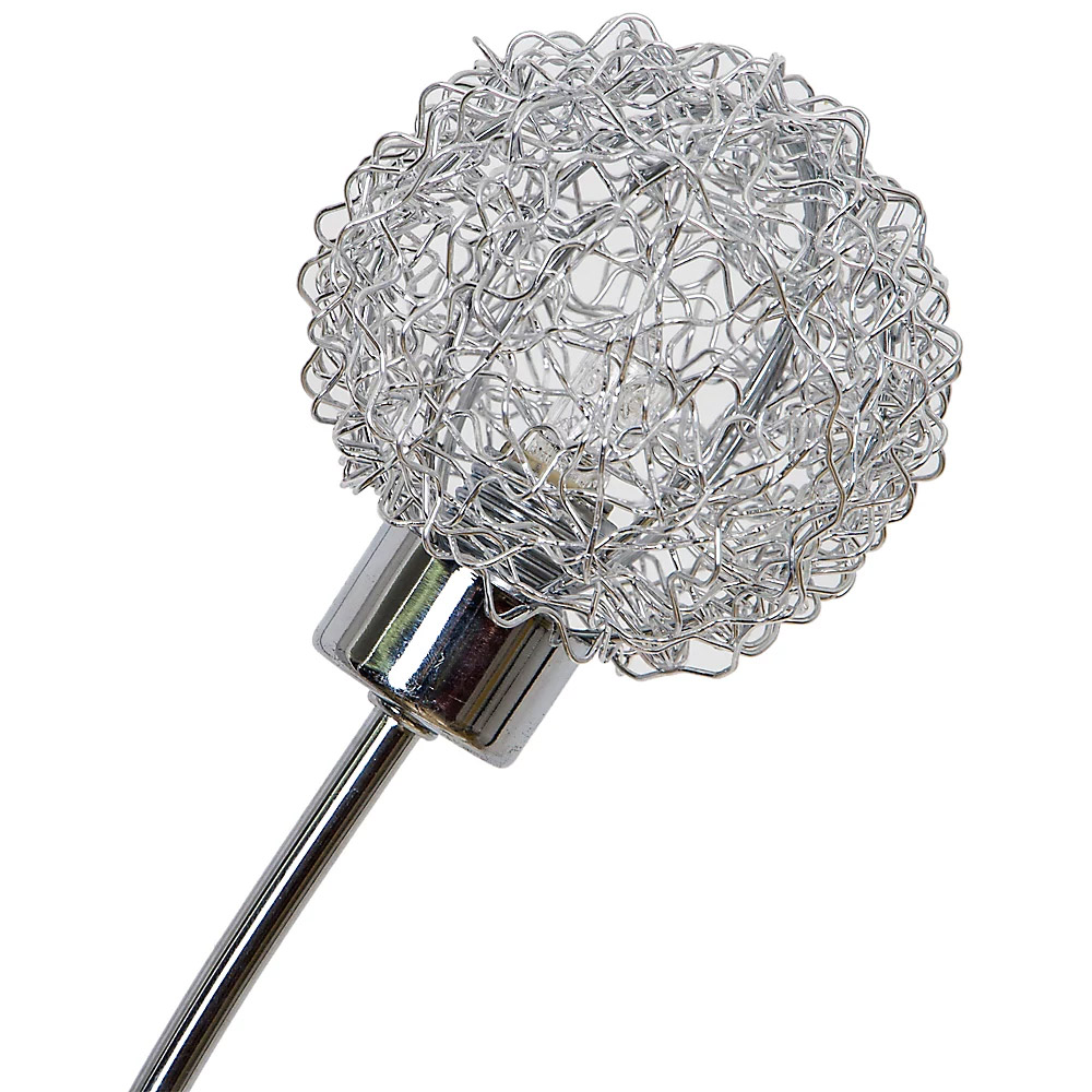 (DL) Lampa tip veioza Sersimo Phadras, din metal cromat, 3x40W, soclu G9, 56cm, argintiu - Image 3