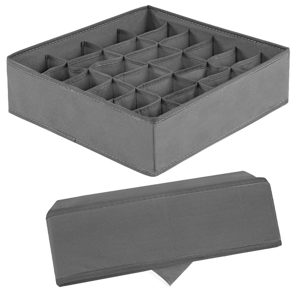 (DL) Organizator Sersimo sertar pentru sosete, 24 compartimente, gri - Image 6