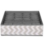 Szervező Sersimo fiók zoknihoz, 24 rekeszes, fehér szürke