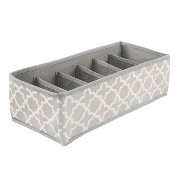Set 4 organizatoare Sersimo sertar pentru sosete/lenjerie, gri crem - Image 6