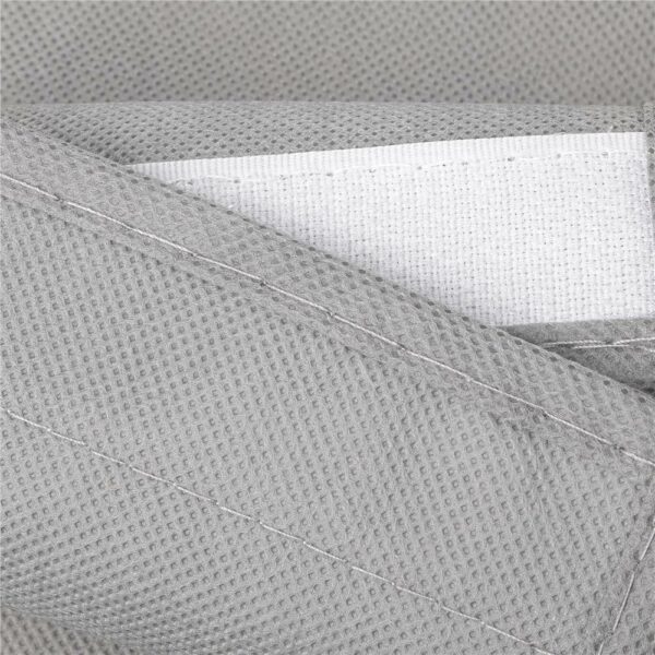 Organizator dulap Sersimo, 10 compartimente, textil, 120cm, gri - Image 6