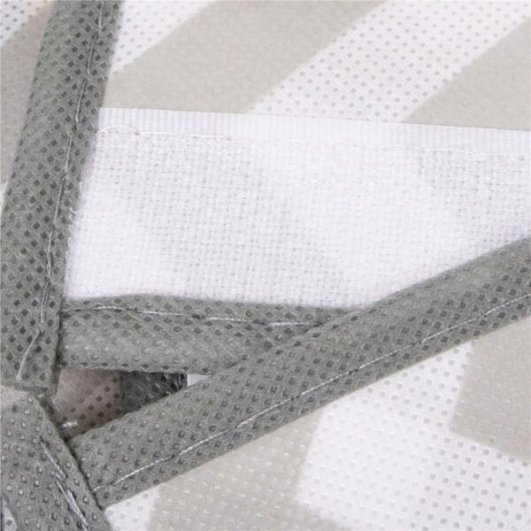 Sersimo szekrényrendező, 10 rekeszes, textil, 120cm, fehér szürke - Image 7